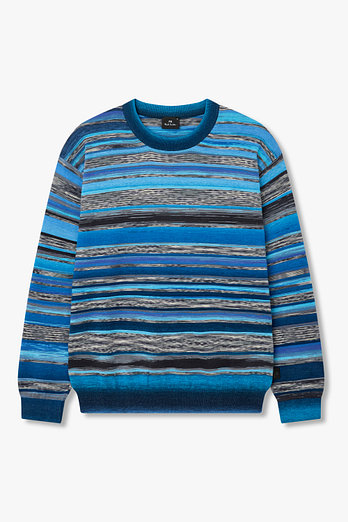 PAUL SMITH [PS PAUL SMITH] 믹스 스트라이프 니트 풀오버 | 신세계V