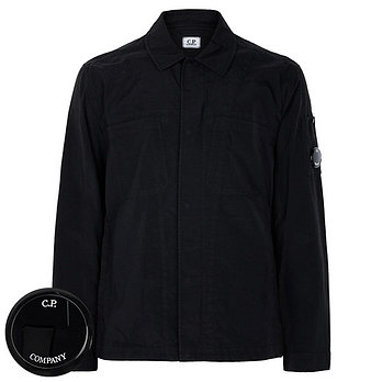 C.P. COMPANY 씨피컴퍼니 26SS 블랙 테일론 P 오버 셔츠 20CMOS060A 005782G 999 | 신세계V