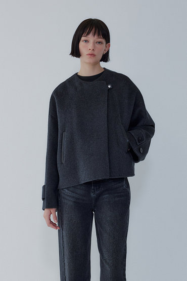 VOICE OF VOICES(보브) 캐시미어 블렌드 루즈 핏 숏 자켓 | 신세계V