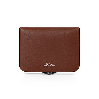 A.P.C. [아페쎄] 남성 동전 카드 지갑(PXAWV H63176 CAD NOISETTE) | 신세계V