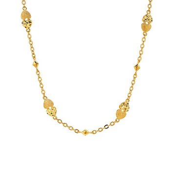 삼성금거래소 [삼성금거래소] 24K 큐티 더블 하트 목걸이 18.75g | 신세계V