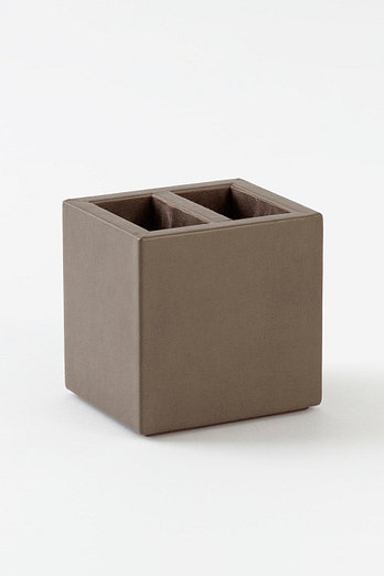 JAJU 노블 가죽 사각 2칸 꽂이_9x10x10cm | 신세계V