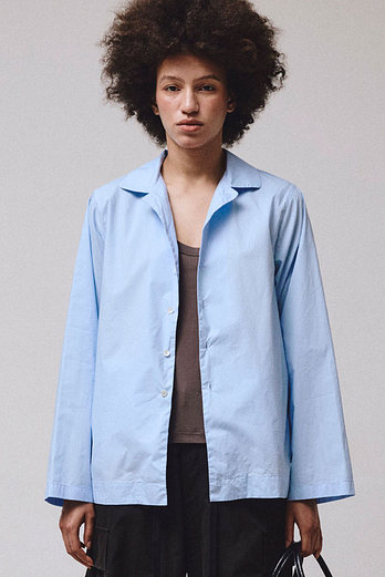 VIS A VIS COTTON BUTTON DOWN LS SHIRT (L.T BLUE) | 신세계V