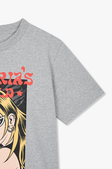 [STELLAR LEUNA] 그래픽 코튼 티셔츠