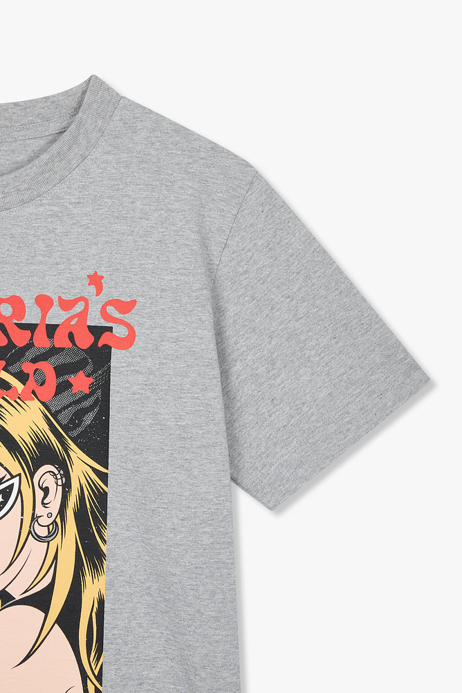 [STELLAR LEUNA] 그래픽 코튼 티셔츠