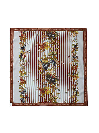 ADEKUVER [JEAN PAUL GAULTIER] 장 폴 고티에 라이트블루/멀티컬러 실크 스카프 마리니에르 그레이프 26/01-U-AC074-W072-5690 | 신세계V