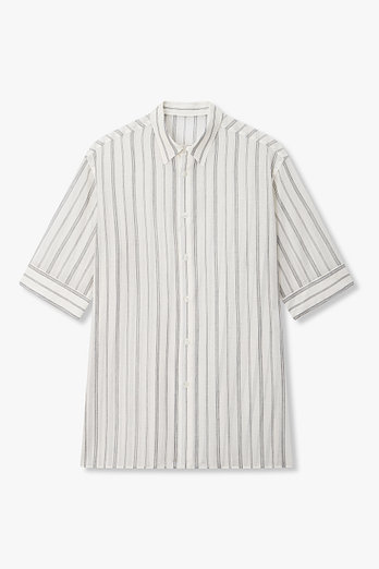 Yohji Yamamoto [HOMME]스트라이프 코튼 셔츠 | 신세계V