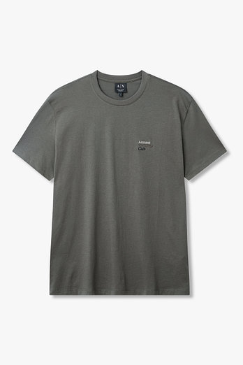 ARMANI EXCHANGE 남성 배색 로고 자수 티셔츠 | 신세계V