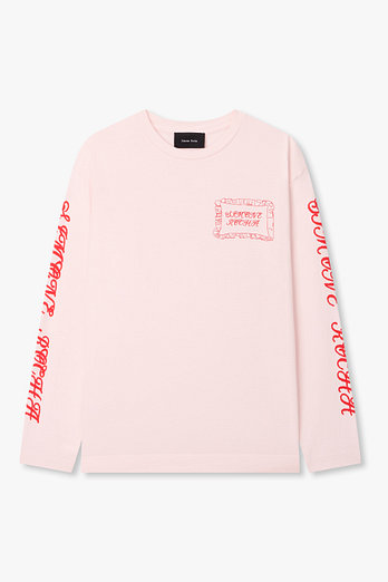 SIMONE ROCHA 필로우케이스 로고 프린트 롱 슬리브 티셔츠 | 신세계V