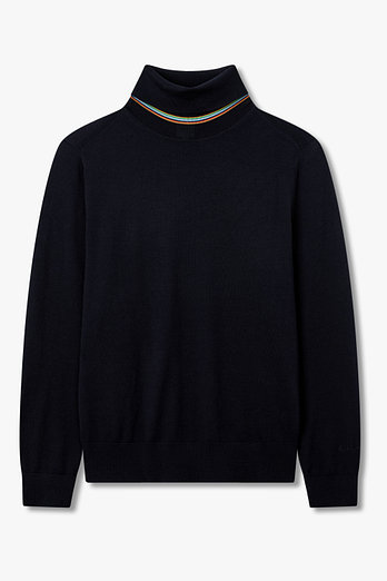 PAUL SMITH 스트라이프 터틀넥 울 스웨터 | 신세계V