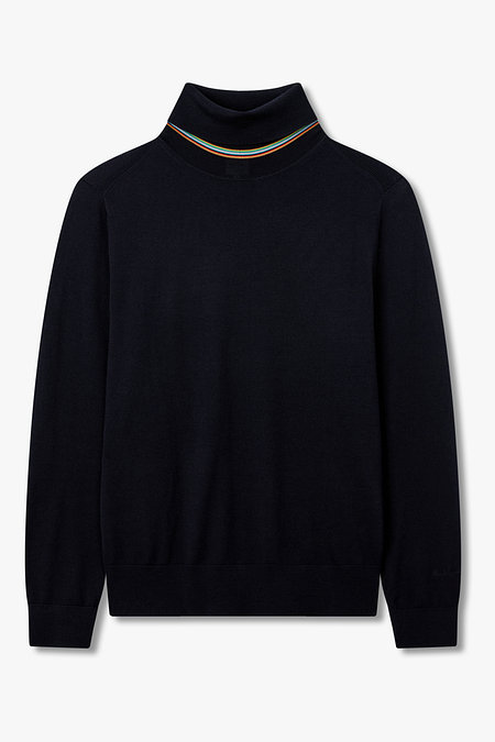 PAUL SMITH 스트라이프 터틀넥 울 스웨터 | 신세계V
