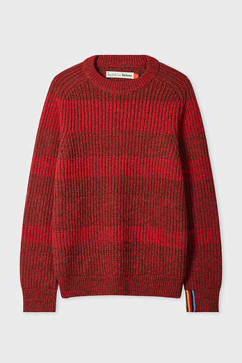 PAUL SMITH [BARBOUR] 래글런 크루넥 울 니트 풀오버 | 신세계V