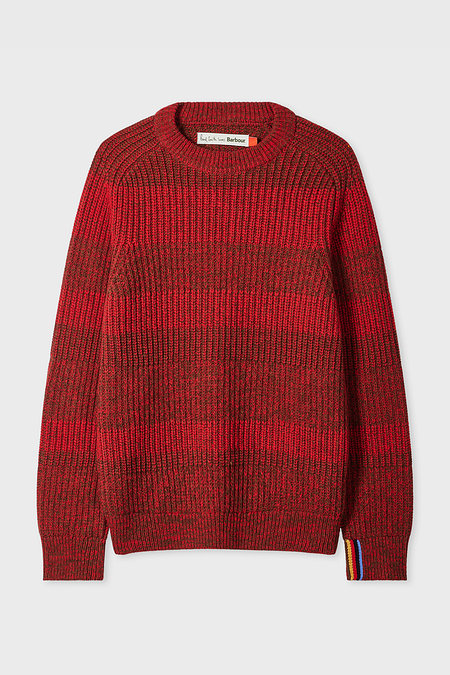 PAUL SMITH [BARBOUR] 래글런 크루넥 울 니트 풀오버 | 신세계V