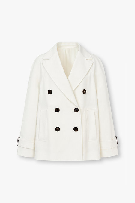 BRUNELLO CUCINELLI 여성 코튼 블렌드 래글런 더블 자켓 | 신세계V