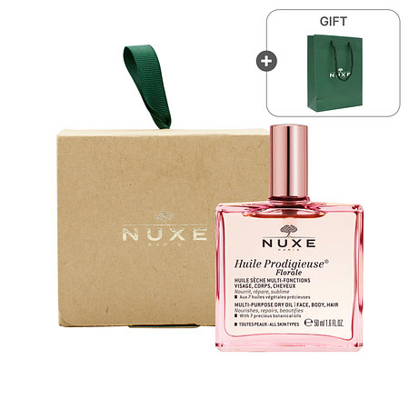NUXE 눅스 윌 프로디쥬스 멀티 플로럴 오일 50ml 선물세트 + 쇼핑백 | 신세계V