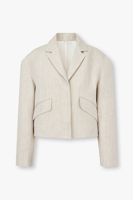 BRUNELLO CUCINELLI 여성 노치트 라펠 린넨 싱글 자켓 | 신세계V