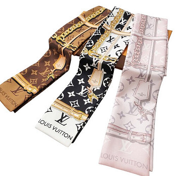 LOUIS VUITTON [명품] 루이비통 모노그램 컨피덴셜 방도 스카프 블랙 브라운 핑크 데님그램 핑크 듄 M78656 M78655 M78656 M78152 M79569 27565706 | 신세계V