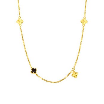 삼성금거래소 [삼성금거래소] 클로버 컬러 목걸이 6.2g | 신세계V