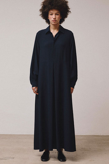 VIS A VIS LONG SLEEVED TUNIC SHIRT DRESS (NAVY) | 신세계V