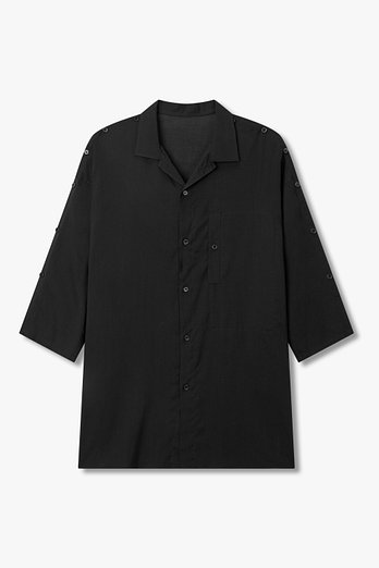 Yohji Yamamoto [HOMME]론 버튼 숄더 오픈 블라우스 | 신세계V