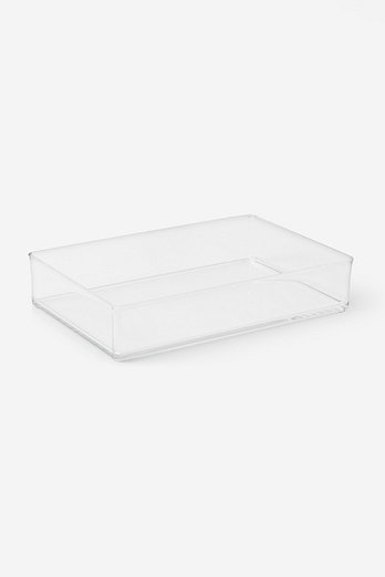 JAJU 투명 깔끔 아크릴 수납함 24.6x16.4x5cm | 신세계V
