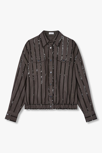 BRUNELLO CUCINELLI 여성 모닐리 디테일 코튼 자켓 | 신세계V