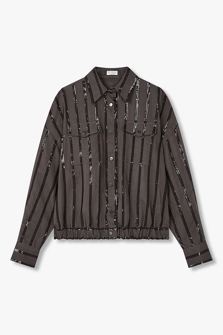 BRUNELLO CUCINELLI 여성 모닐리 디테일 코튼 자켓 | 신세계V