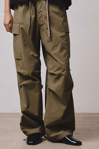 VIS A VIS COTTON NYLON CARGO PANTS (KHAKI) | 신세계V