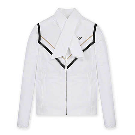 MCKAYSON 맥케이슨여성 SS 리본 카라 점퍼 MBW1JP103 WHI | 신세계V