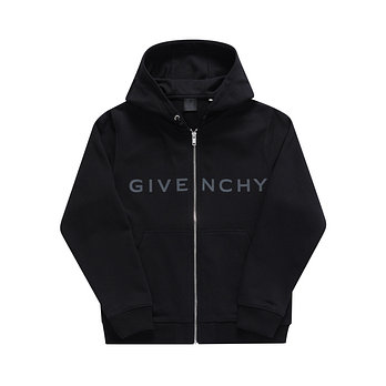 GIVENCHY 지방시 H30703 09B 4G 아키타이프 로고 아동 후드집업 (성인착용가능) | 신세계V