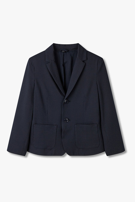 EMPORIO ARMANI JUNIOR [남아] 시어서커 스트레치 싱글 자켓 | 신세계V