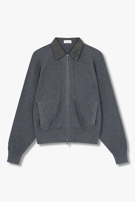 BRUNELLO CUCINELLI 여성 모닐리 칼라 래글런 가디건 | 신세계V