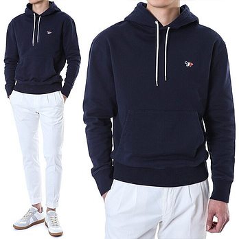 MAISON KITSUNE [명품] 메종키츠네 트리플폭스 자수패치 후드티AU00307KM0001 NA 48078093 | 신세계V