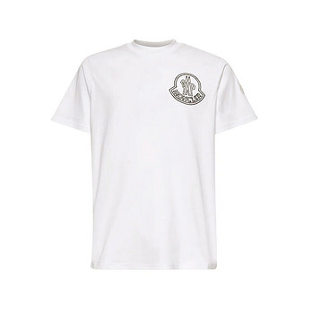 MONCLER [명품] 25FW 빅 로고 프린팅 티셔츠 화이트 8C000 56 89AJS 00A 47784359 | 신세계V