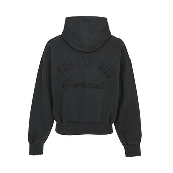 FEAR OF GOD [FEAR OF GOD] 피어오브갓 에센셜 남성 기모 후드 집업 192HO254782F VINTAGE BLACK | 신세계V