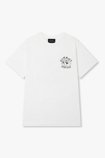 SIMONE ROCHA 딤섬 로고 프린트 티셔츠(화이트) | 신세계V