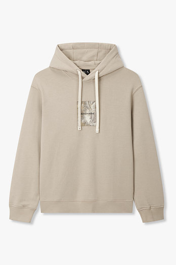 ARMANI EXCHANGE 남성 로고 패치 스웨트셔츠 후디 | 신세계V