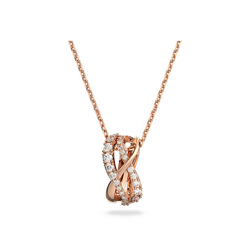 SWAROVSKI(스와로브스키) [스와로브스키/본사정품] Twist 로즈골드 목걸이 5620549 | 신세계V