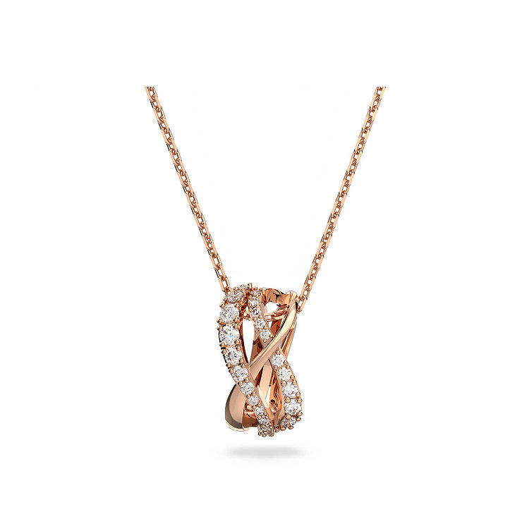 SWAROVSKI(스와로브스키) [스와로브스키/본사정품] Twist 로즈골드 목걸이 5620549 | 신세계V