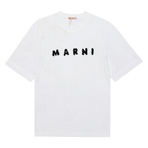 MARNI(마르니) 마르니 THJE0293P8 USCX42 SLW01 로고 여성 반팔티 | 신세계V
