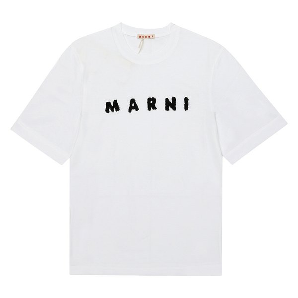 MARNI(마르니) 마르니 THJE0293P8 USCX42 SLW01 로고 여성 반팔티 | 신세계V