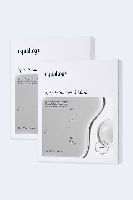 equalogy 이퀄로지 스피큘 샷 넥 마스크 (4매) 2세트 | 신세계V