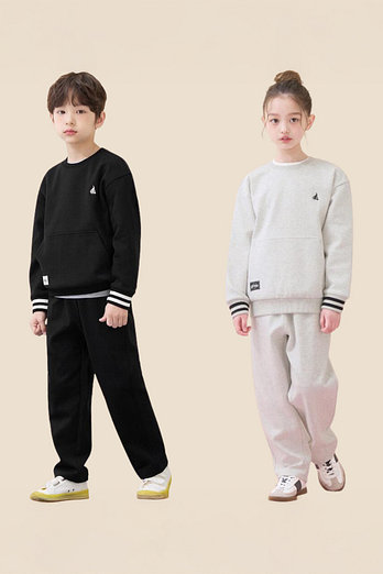 BEANPOLE KIDS [26SS 5%][BEANPOLE KIDS] 26SS 캥거루포켓 스웨트 셔츠 상하세트 (2종 택1) | 신세계V