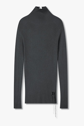 Yohji Yamamoto [Y's]자수 로고 하이넥 니트 | 신세계V