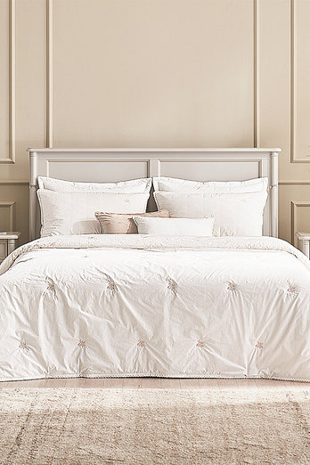 LAURA ASHLEY BEDDING 로라애슐리 엘핀 60수 고밀도 면 양모100% 차렵이불 Q | 신세계V