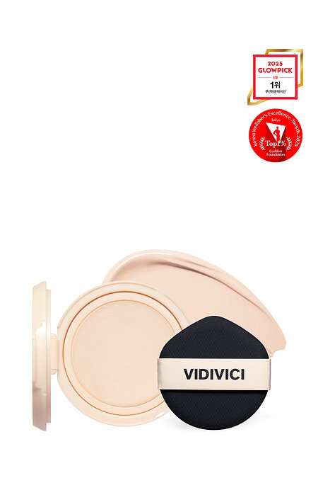 VIDIVICI 누드 퍼펙션 스킨 핏 쿠션 리필 SPF 50+ PA++++ (21N 아이보리) | 신세계V