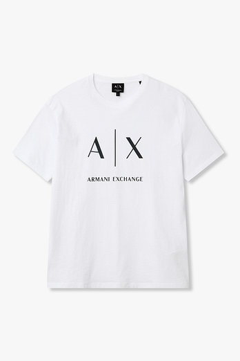 ARMANI EXCHANGE 남성 빅 로고 프린트 티셔츠 | 신세계V
