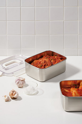 JAJU 보관이 편리한 스텐 모듈러 밀폐용기 3.3L 화이트 | 신세계V