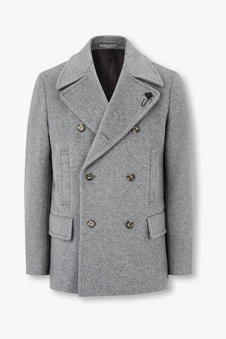 LARDINI 울 더블 피코트 | 신세계V