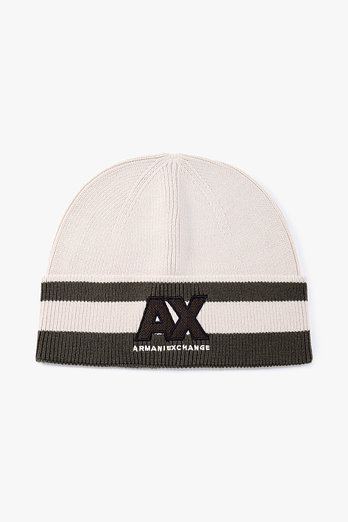 ARMANI EXCHANGE 남성 울 블렌드 스트라이프 비니 | 신세계V
